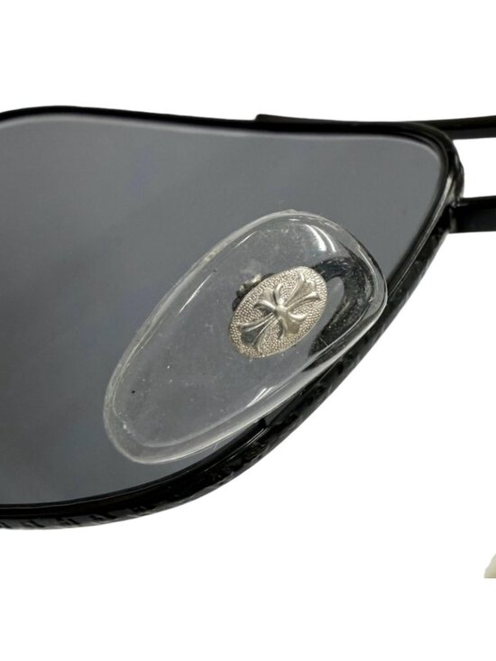 Chrome Hearts the Beasti Wood 925 CH Cross Temple Sunglasses Black Brown main image 4